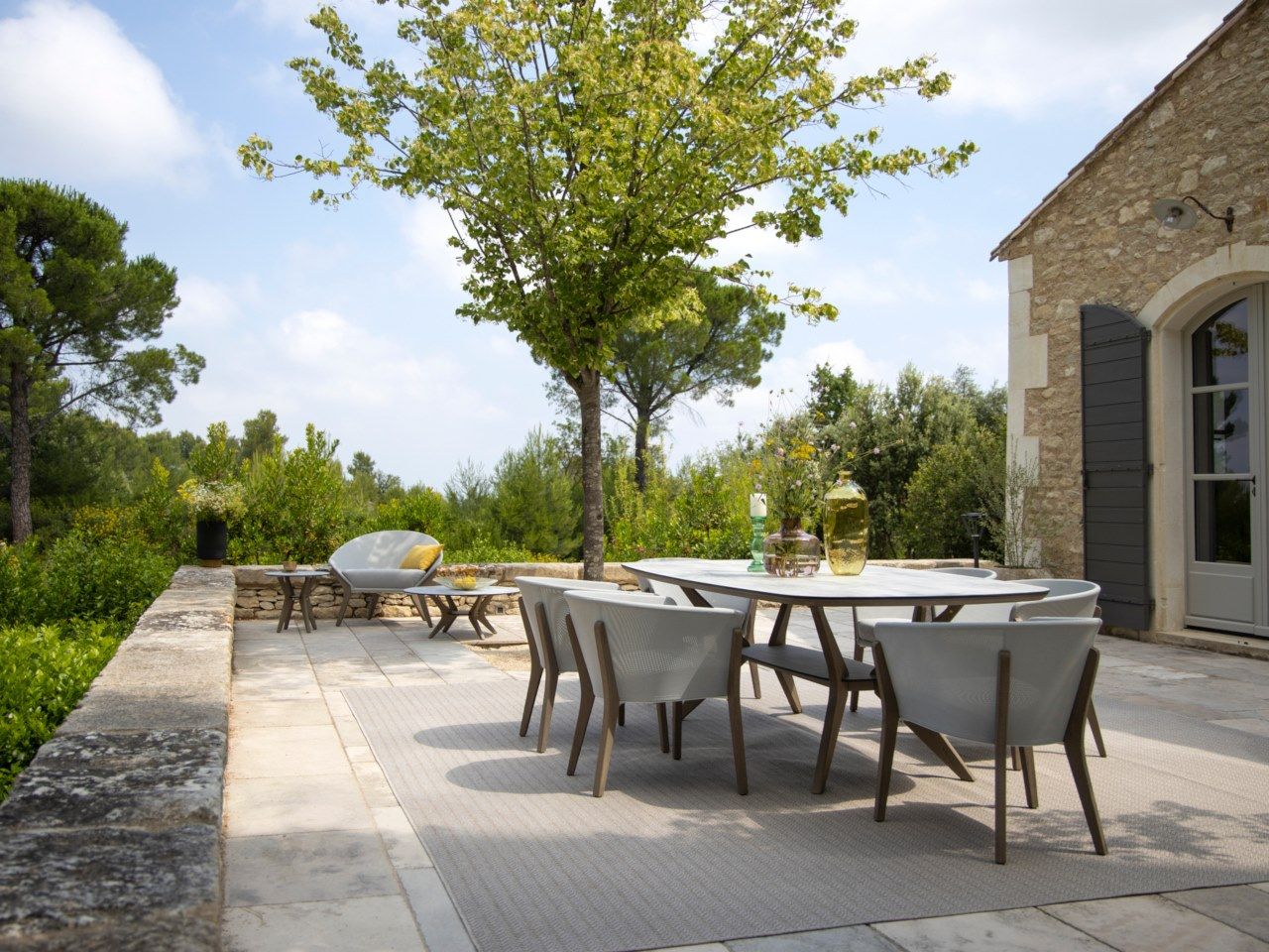 2-местный тканевый садовый диван Les Jardins® ARCH-00015683 - Вид №2