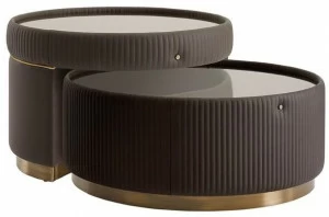 VOLPI Круглый журнальный столик для гостиной Luigi volpi Lv-23004.100/.inc