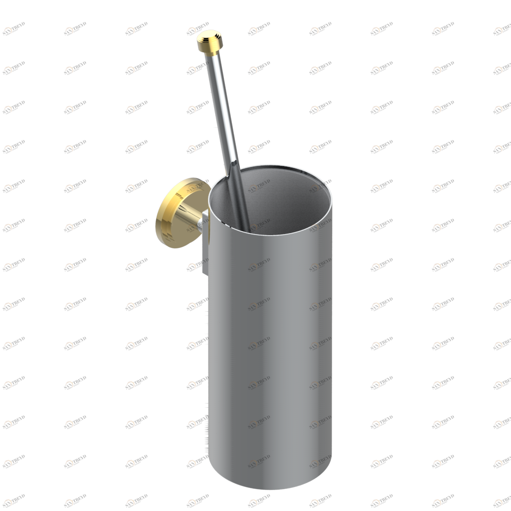 G2L-4720 Стакан настенный и щётка для унитаза Thg-paris Faubourg - чёрный фарфор Хром/золото G2L-4720 CAT.A