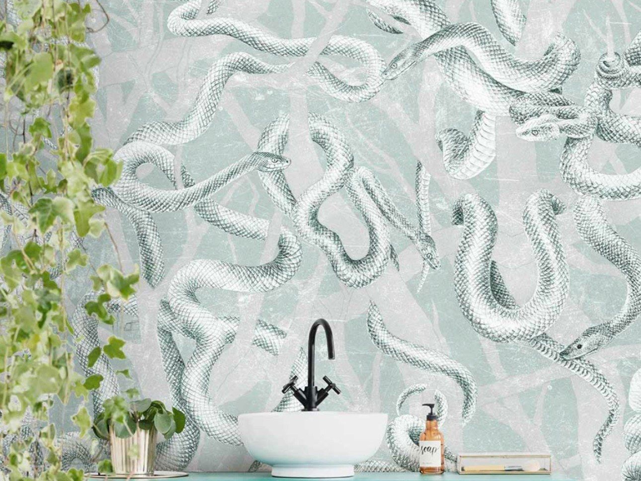 Тропические обои ПВХ бесплатно, экологически чистые, моющиеся WallPepper окружающая среда ARCH-00142098