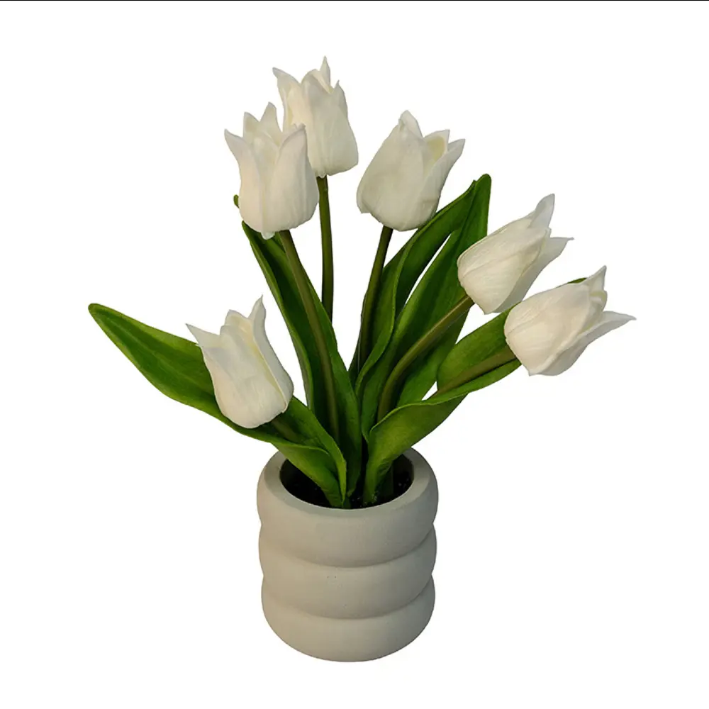 Искусственное растение в горшке h25 см белый Santreyd STLM-2004278