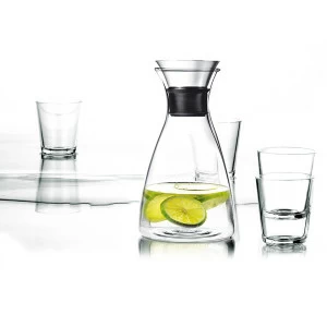 Графин стеклянный drip-free 1 л и 4 бокала EVA SOLO ДИЗАЙНЕРСКИЕ 00-3862921 Прозрачный