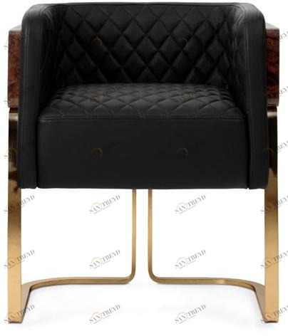 LUXXU Кожаное кресло с салазками и подлокотниками Nura sun-id-1451065