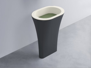 AMLA65-TL+AMPILO-AG+AMCOLO-BA Раковина Amedeo Ovale отдельностоящая cielo Enjoy + Amedeo