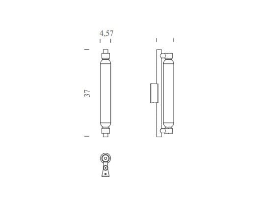 Открытый настенный светильник с регулируемой яркостью NEMO LA ROCHE ARCH-00148674 - Вид №4