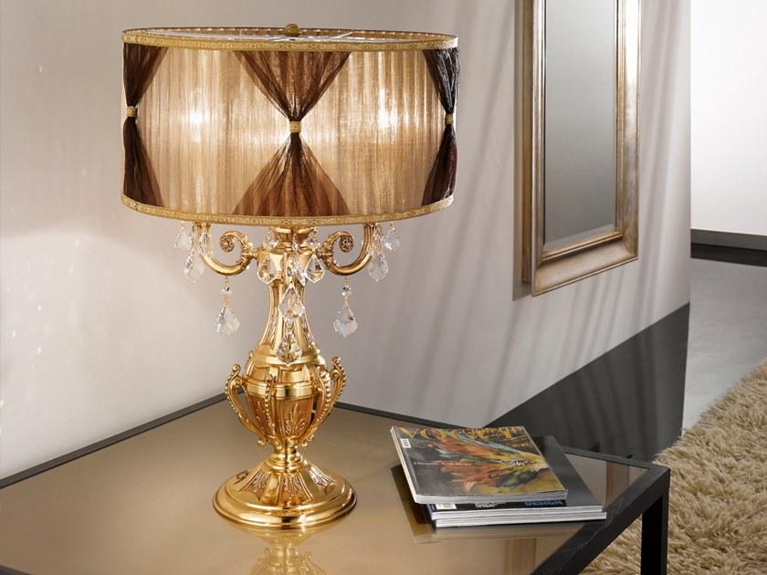 Possoni Illuminazione Французская золотая лампа с кристаллами Шелера Windsor 888/l3-sh/p - Вид №1