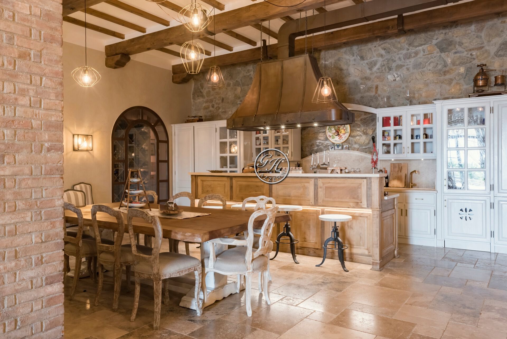 Кухня из массива дерева на заказ GH LAZZERINI Cucina 15 ARCH-00118275 - Вид №2