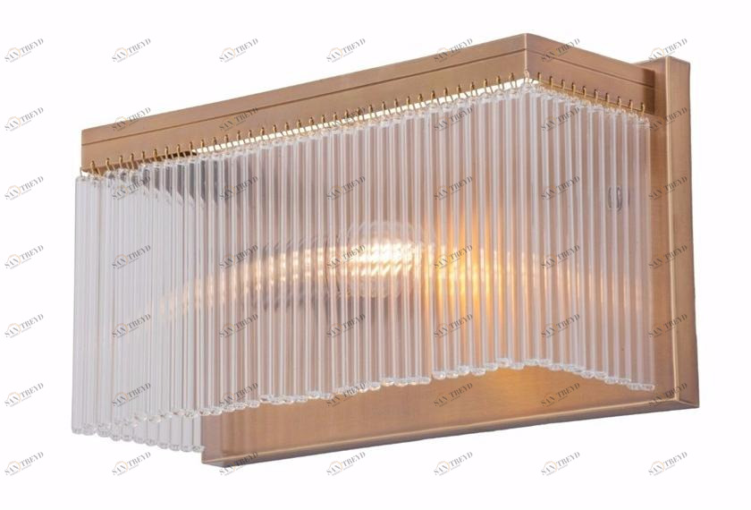 Patinas Lighting Настенный светильник из латуни и стекла Monaco sun-id-1353036