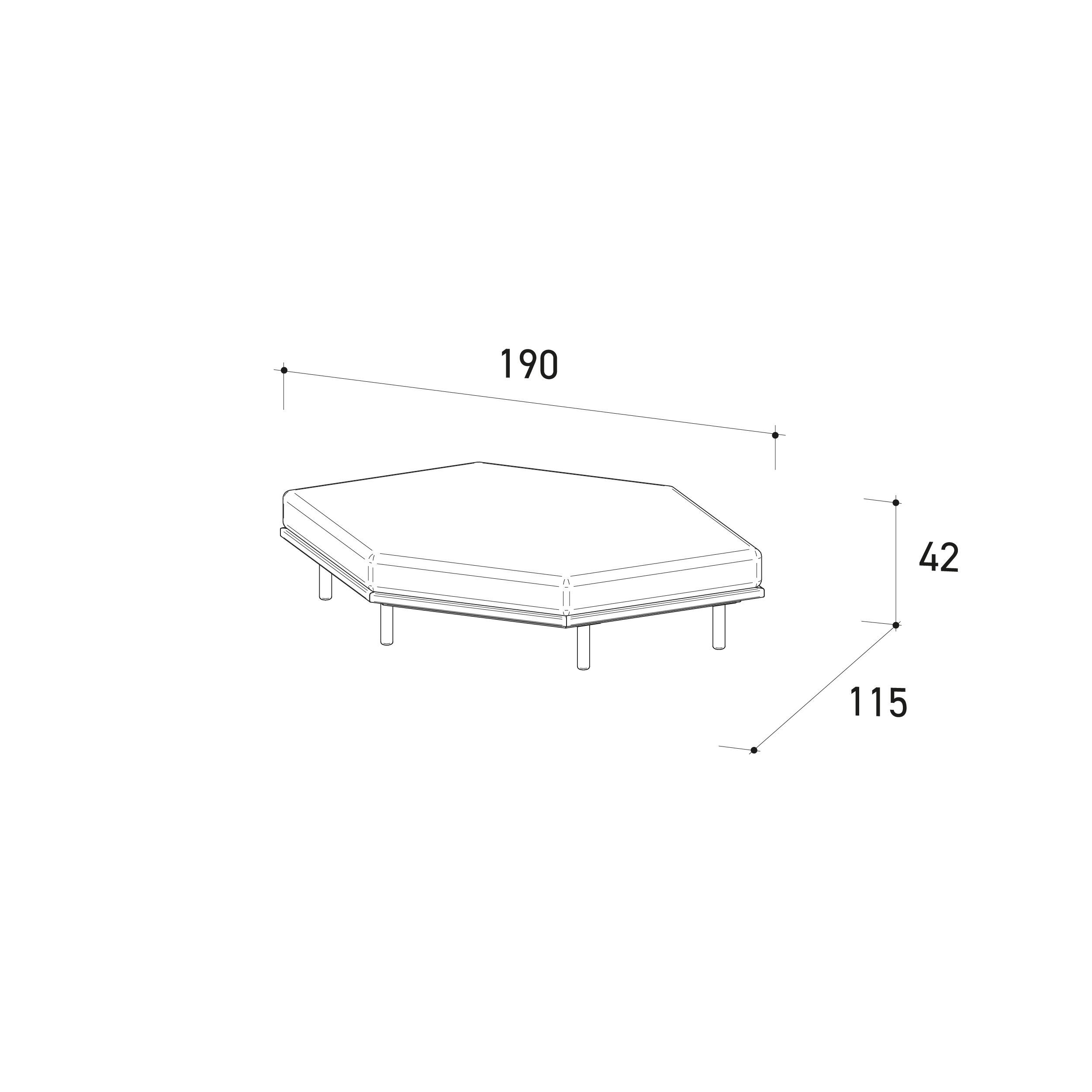 Ткань квадратный сад пуфик Varaschin Эмма Кросс ARCH-00127455 - Вид №6