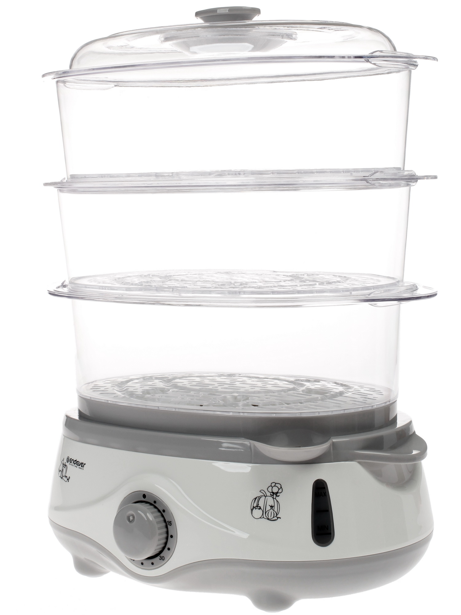 1079095 Пароварка Endever Vita 170 белый STDN-0079150 - Вид №2