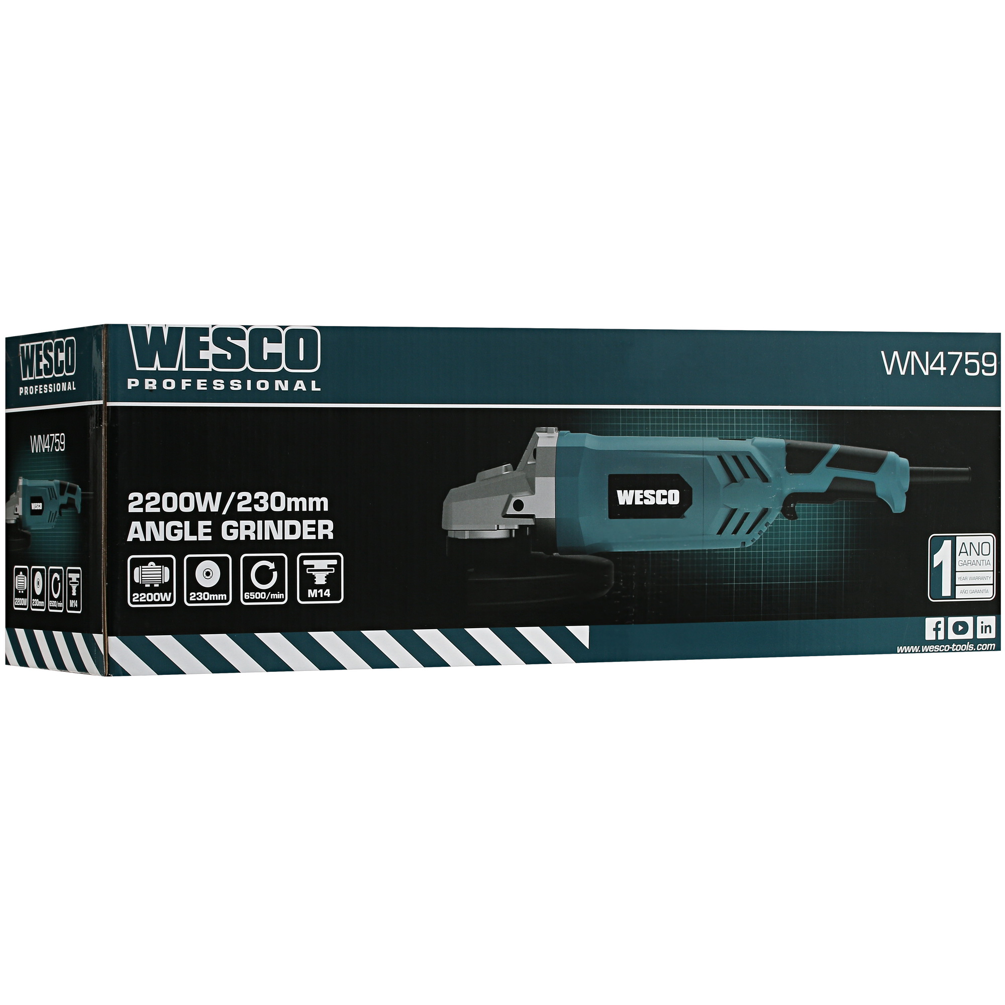 Углошлифовальная машина (УШМ) Wesco WN4759 5094219 STDN-0114142 - Вид №7