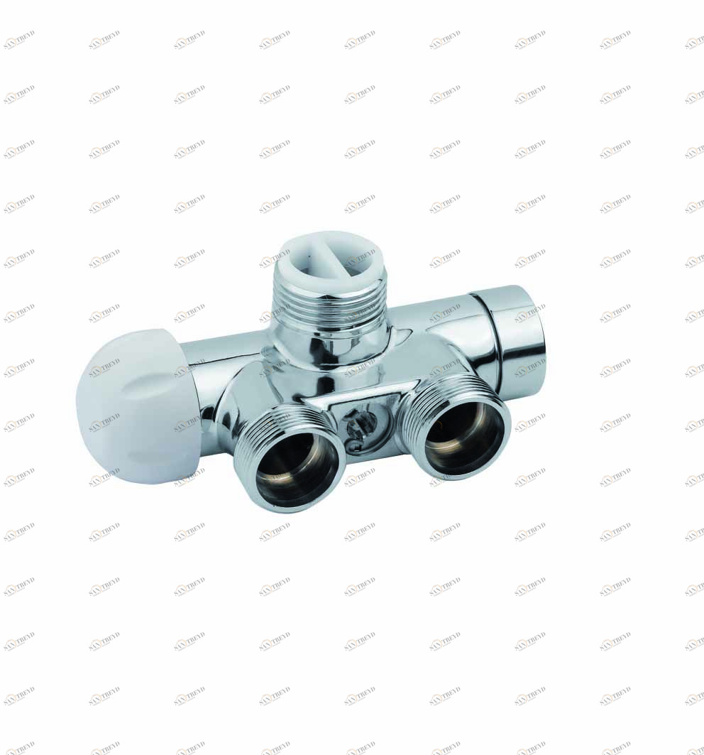 Carlo Poletti V86100MTKM Клапан термостатический угловой одно/двухтрубный с бай-пасс, с подключением медной или пластиковой трубы. Межосевое расстояние 40 мм. Клапан, совместимый с системой ТКМ 