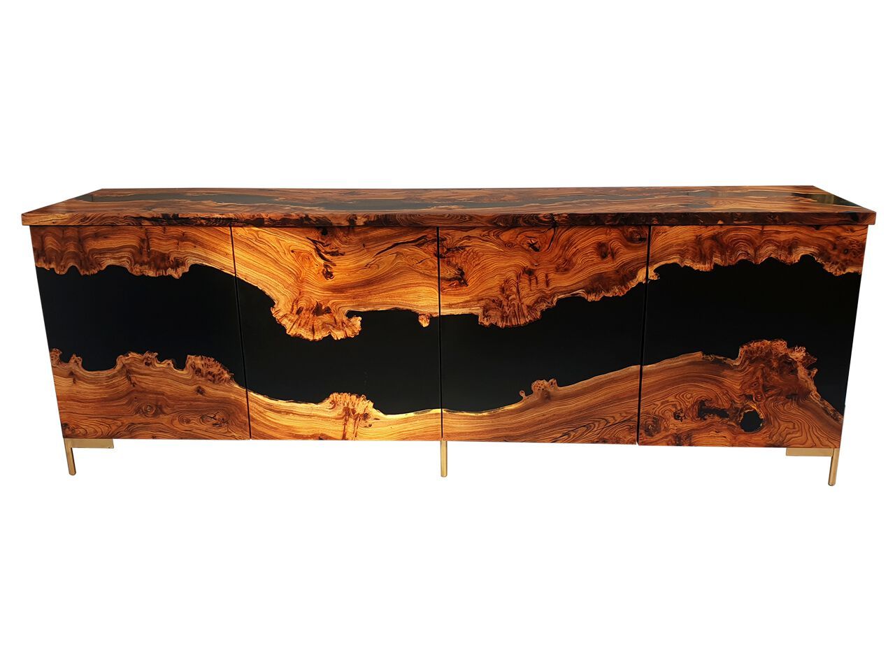 Шкаф из дерева вяза и смолы с ящиками Legnor LEG2408740 ARCH-00127545 - Вид №1