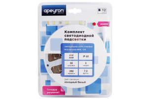 15830074 Комплект светодиодной ленты 12В с аксессуарами 10-01 Apeyron