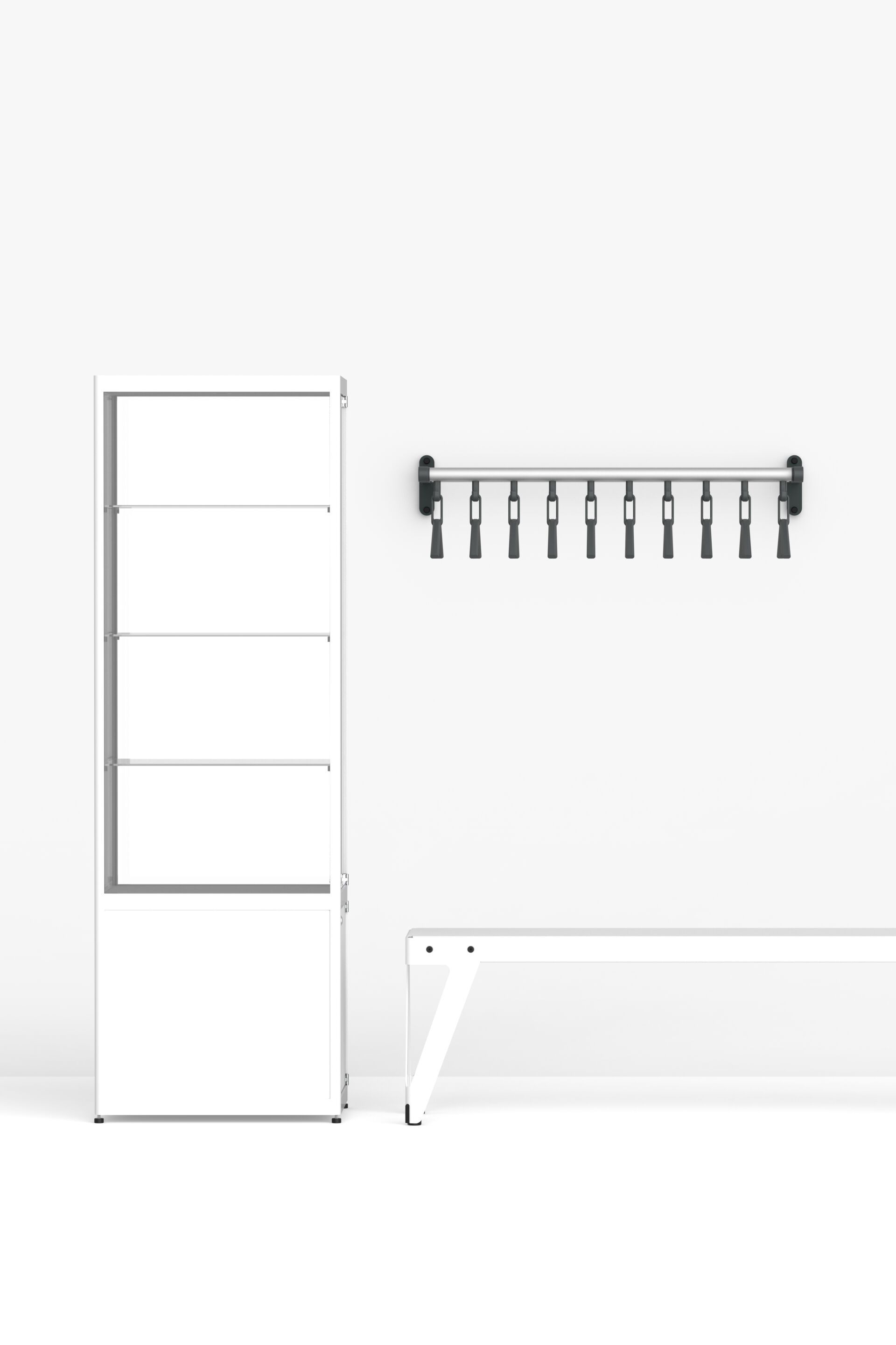 Стальная и пластиковая настенная вешалка FUNCTIONALS Tertio ARCH-00087199 - Вид №5