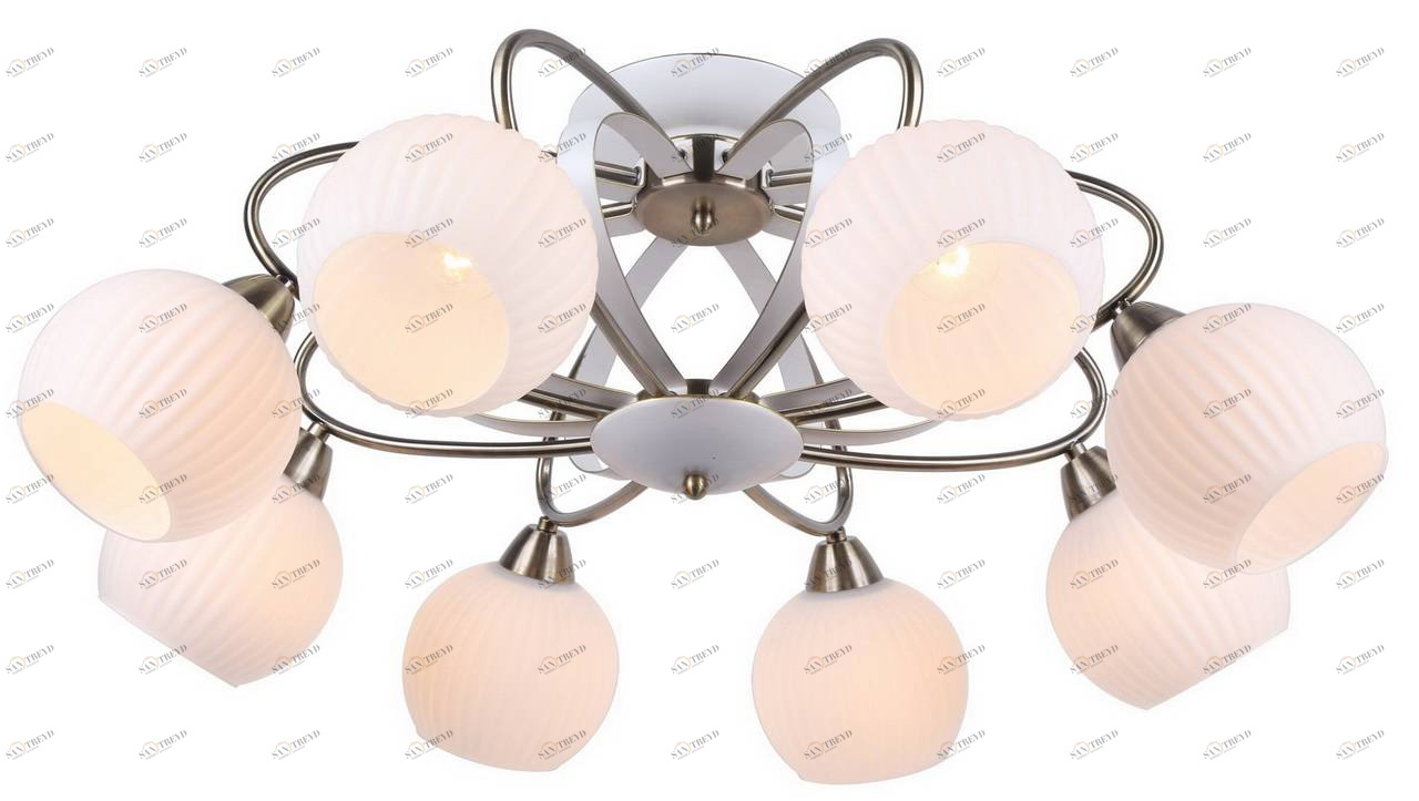 Потолочная люстра Arte Lamp Ellisse A6342PL-8WG ARTE LAMP ДИЗАЙНЕРСКИЕ, ELLISSE 058565 Белый 