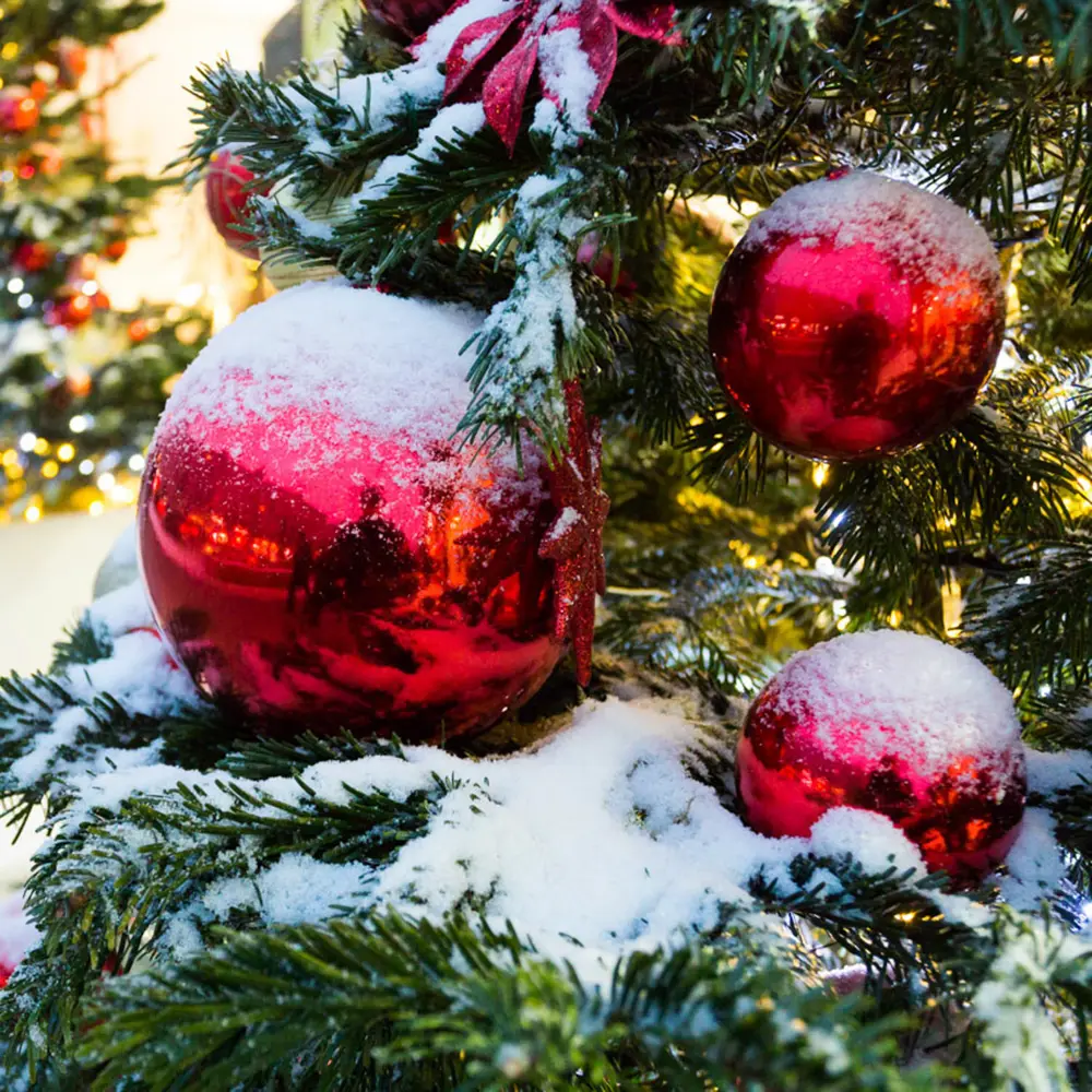 Елочный шар ø25 см пластик красный Santreyd STLM-2018330 - Вид №1