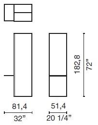 Cappellini Напольное зеркало с полкой  Wk_c  - Вид №2