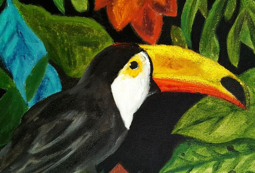 ICI ET LÀ Смешанная техника на холсте K. fabrizzi Kf34 - Вид №2