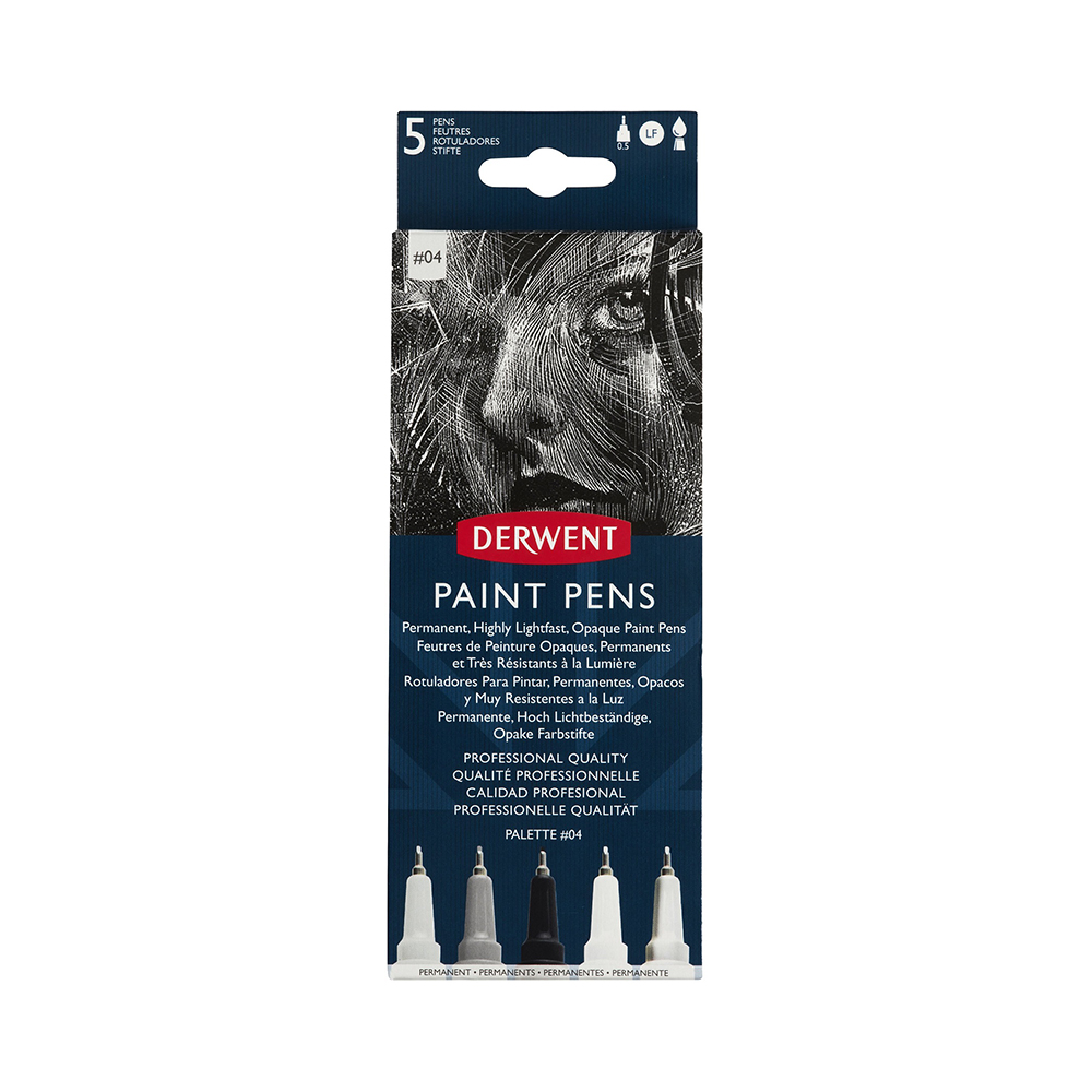 2305521 Набор графических линеров-маркеров 5 цв. 5 шт. 0.5 мм LINE PAINTER Derwent 