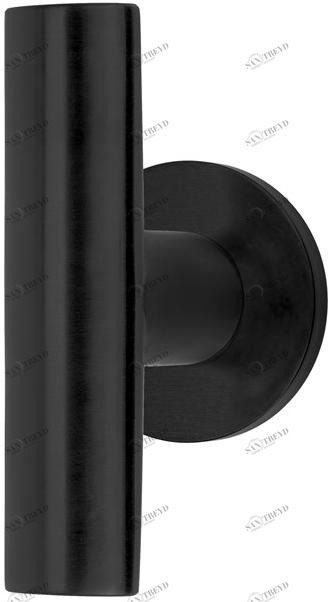Formani Дверная ручка установлена ​​на черной матовой ПВХ-розетке. Inc 3602k001izxx0