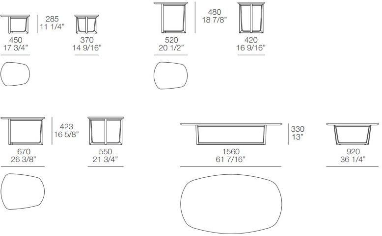 Poliform Низкий деревянный журнальный столик для гостиной sun-id-1462036 - Вид №6