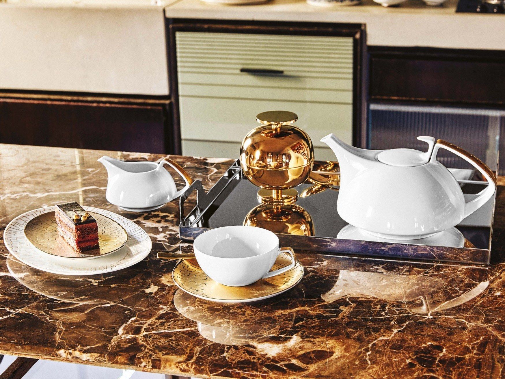 Центральная часть из нержавеющей стали Sambonet Gio Ponti ARCH-00086495 - Вид №6