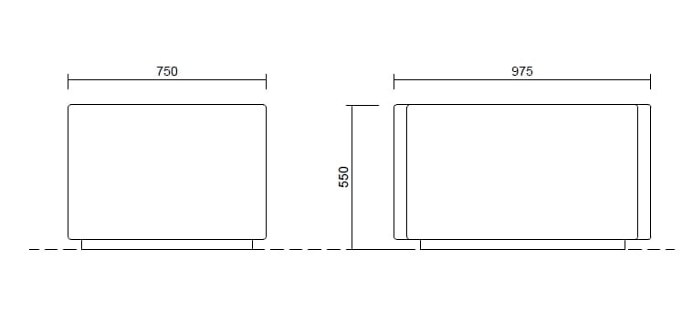 Прямоугольная бетонная плантатор Studio Città STONE ARCH-00071987 - Вид №2
