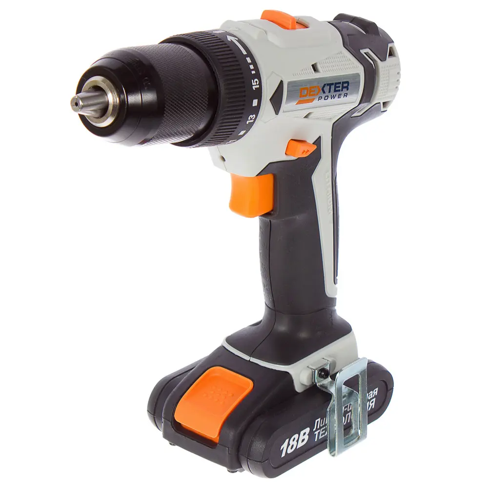 Шуруповерт аккумуляторный Dexter Power, 18 В Li-ion 1.5 Ач STLM-2174963
