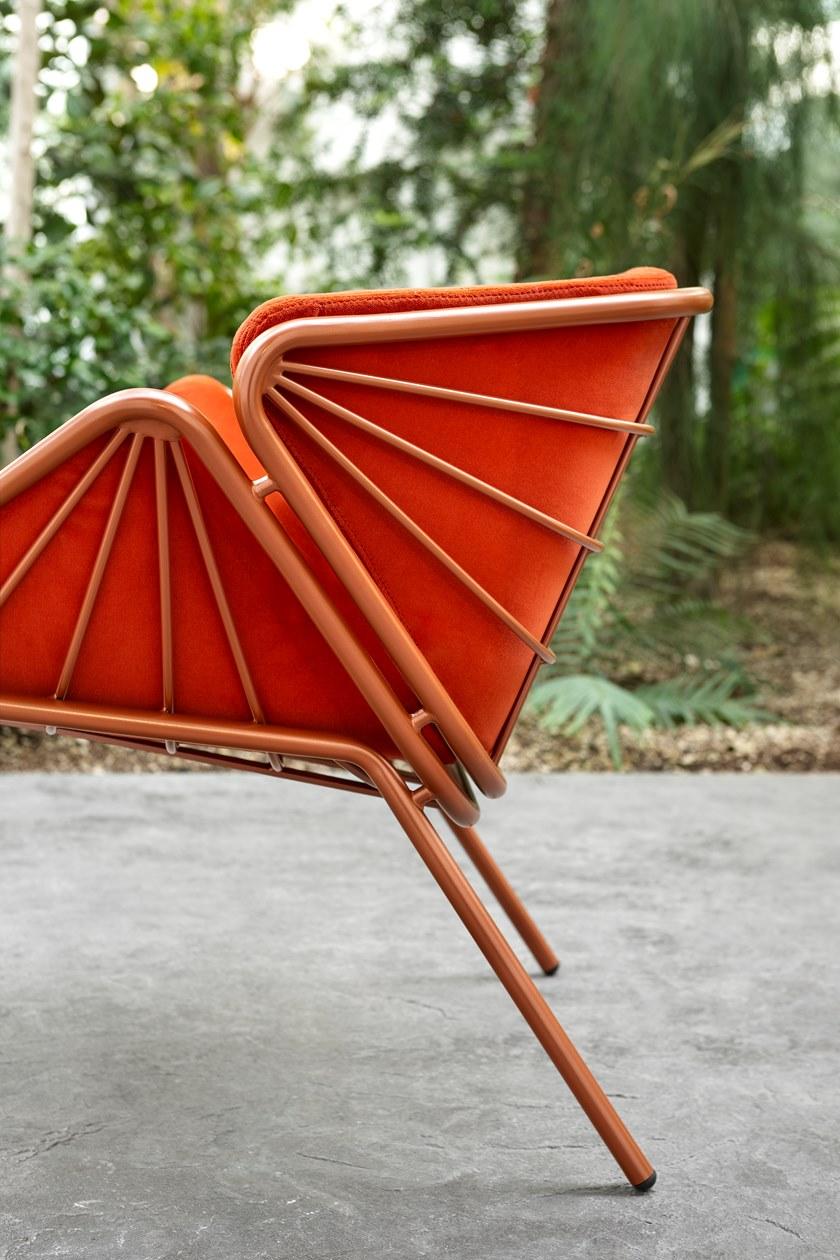 TrabA' Кресло из ткани с подлокотниками Skin 0081-met - Вид №7