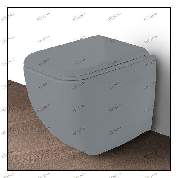 SHCOVAKTRBR Приставной унитаз напольный Серый Ceramica Cielo SHUI Comfort Италия