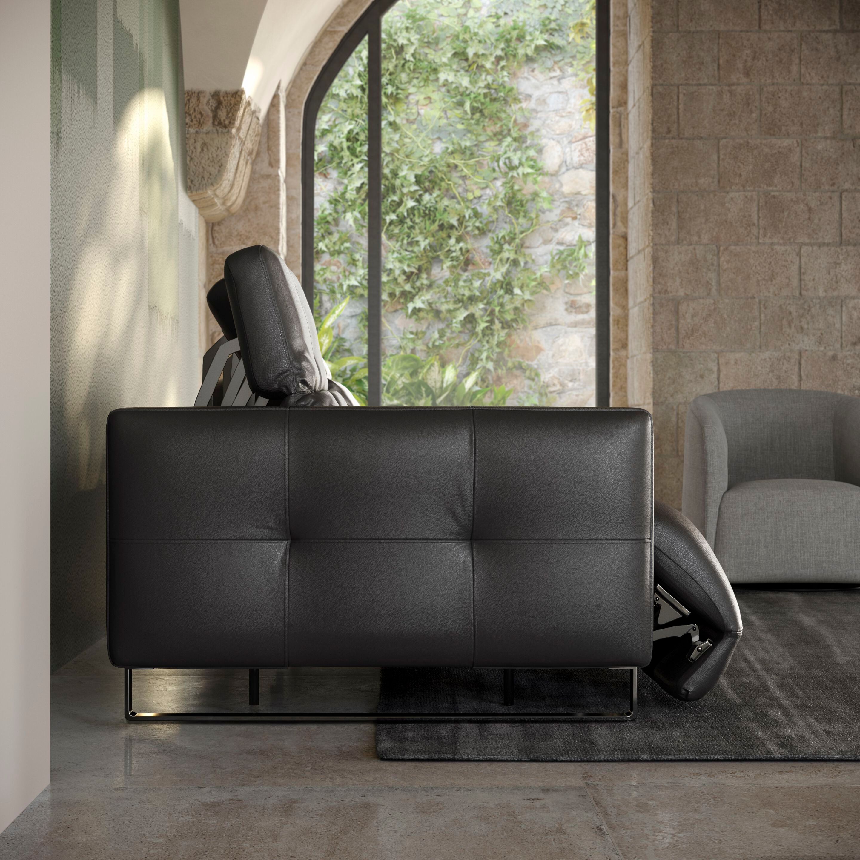 3-местный кожаный диван с электроприводом Natuzzi Italia Philo ARCH-00015270 - Вид №5