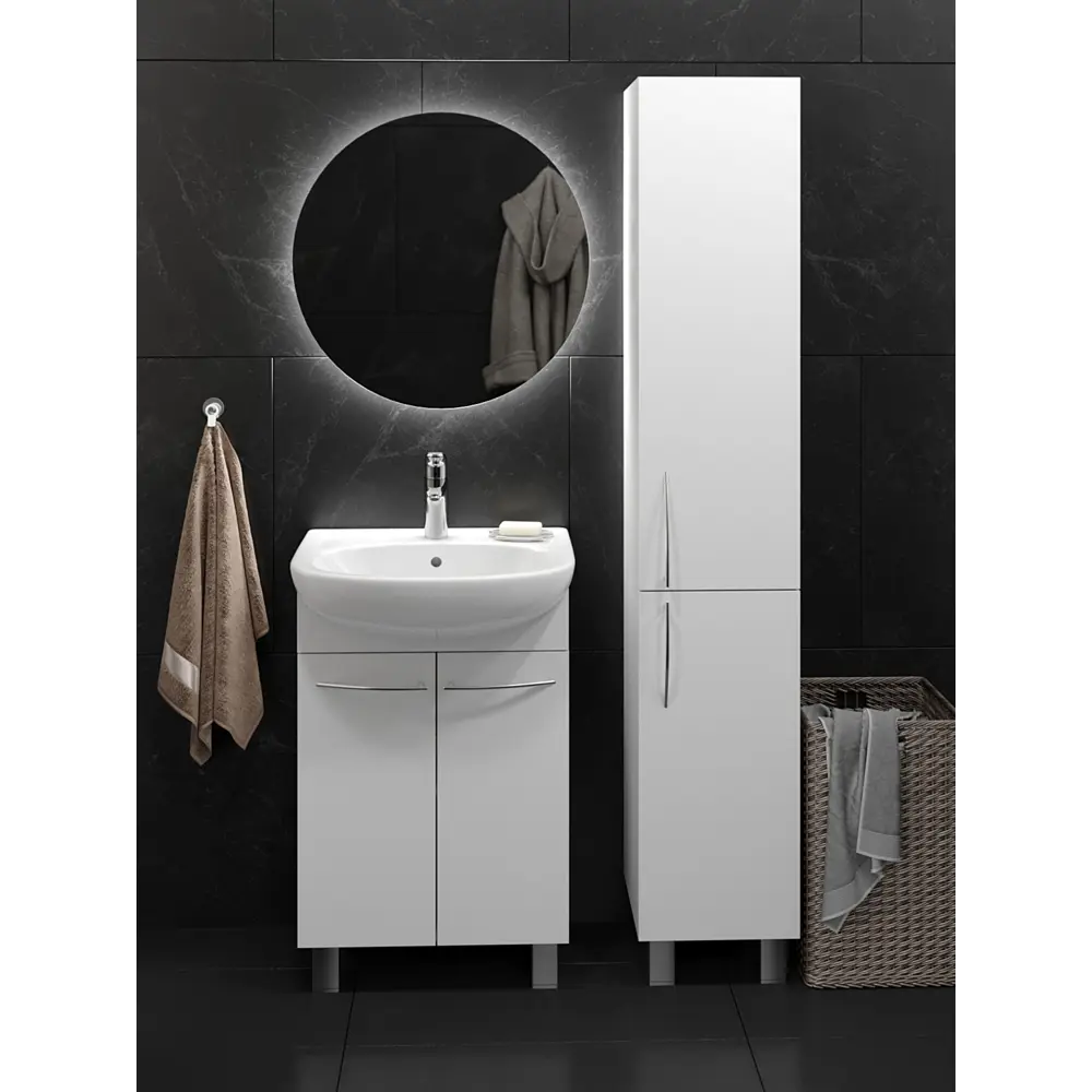 Пенал Santreyd Краков для ванной с глянцевым фасадом 85235142 STLM-0060287 - Вид №2