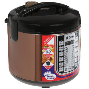 8100022 Мультиварка Delta DL-6518 коричневый