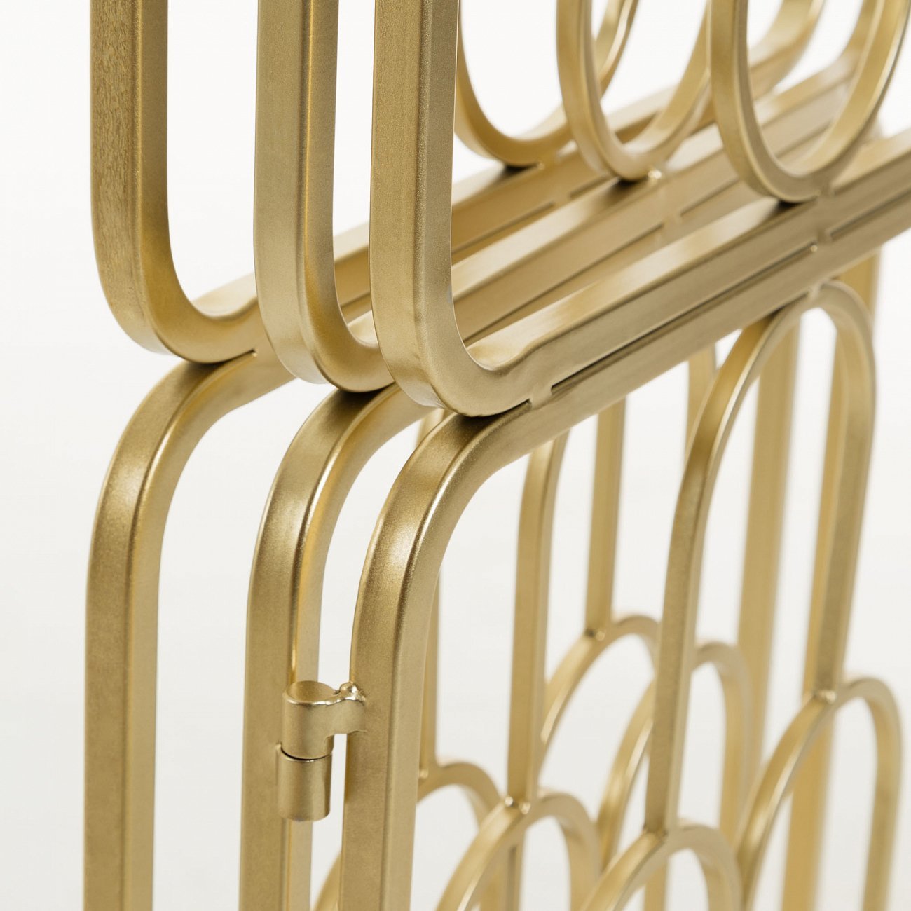 Ширма металлическая золотая Dai от La Forma LA FORMA  00-3865011 Золото  - Вид №3