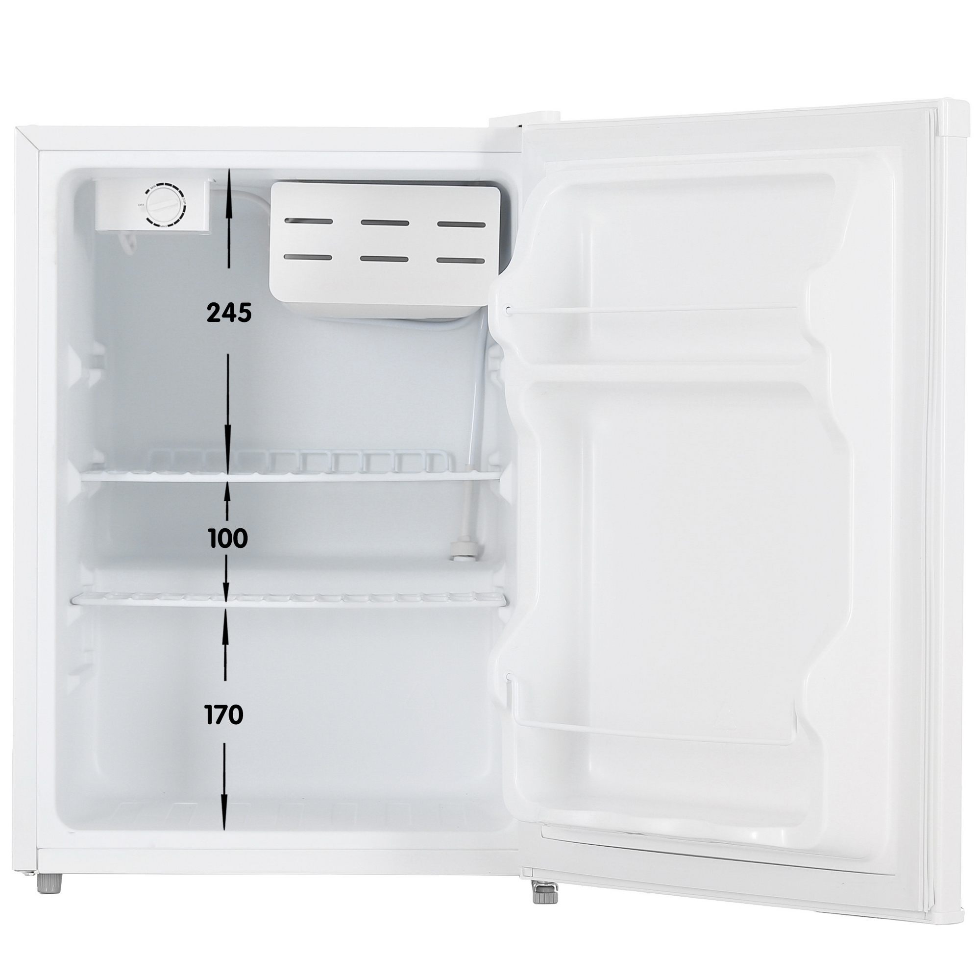 1267907 Холодильник компактный   DEXP RF-SD070MA/W белый STDN-0009584 - Вид №1