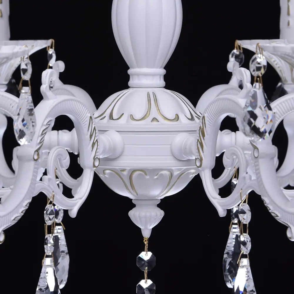 Люстра Свеча 6xE14x60 Вт, металл, цвет белый Maytoni STLM-2170380 - Вид №11