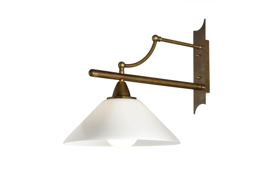 Светодиодный настенный светильник из латуни и стекла Cremasco Illuminazione Венецианская традиция ARCH-00071345