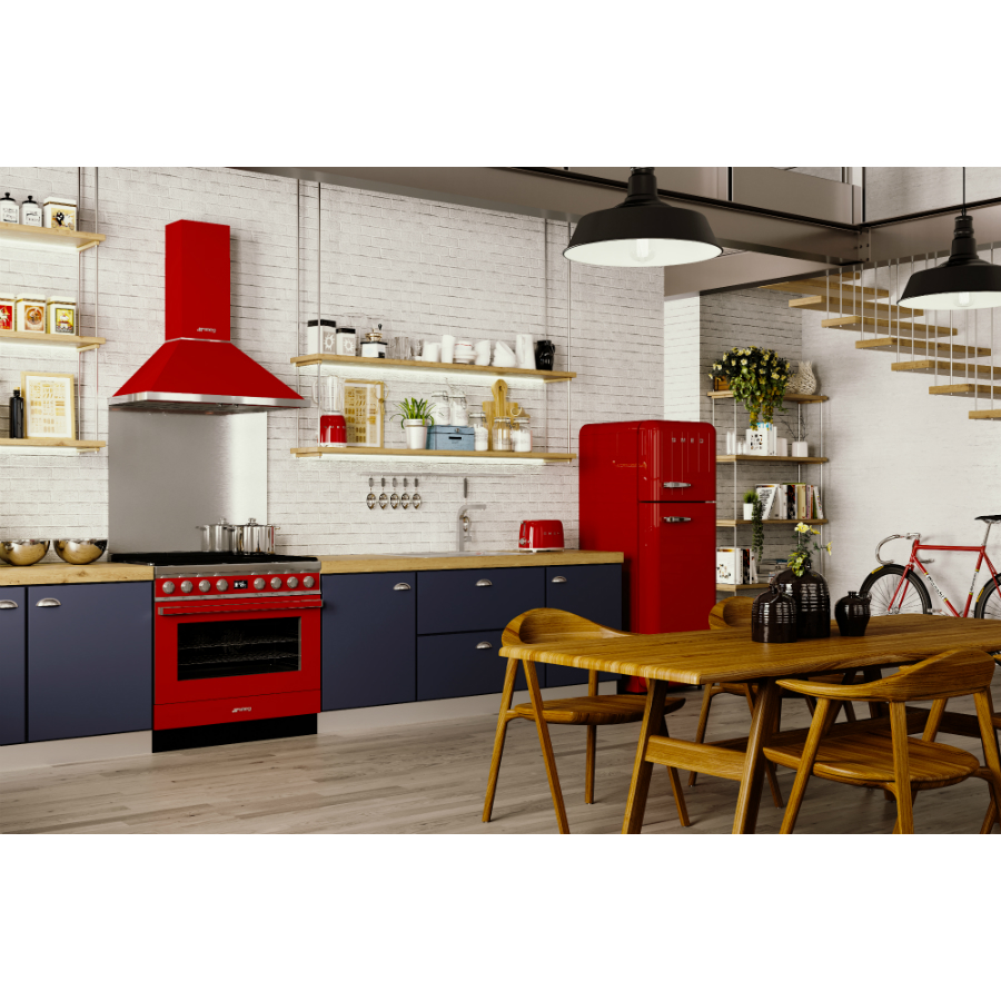 Тостер Smeg на 2 ломтика, красный TSF01RDEU - Вид №4