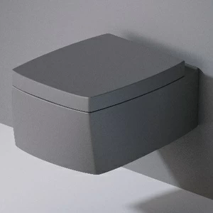 S521116 Подвесной унитаз настенный Серый A. e T. Italia SQUARE Италия