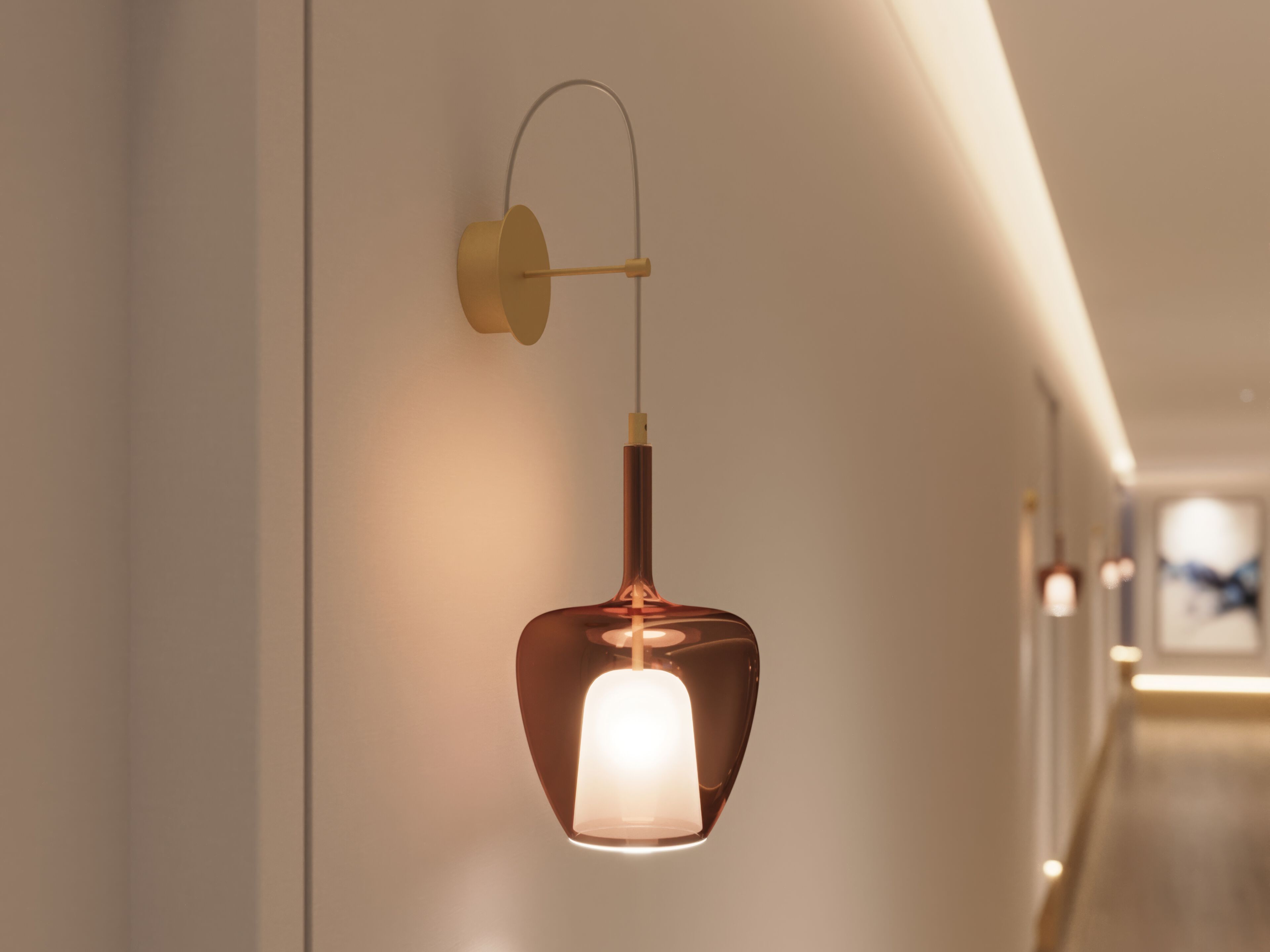 Настенный светильник из дутого стекла Cangini & Tucci Clos ARCH-00112958