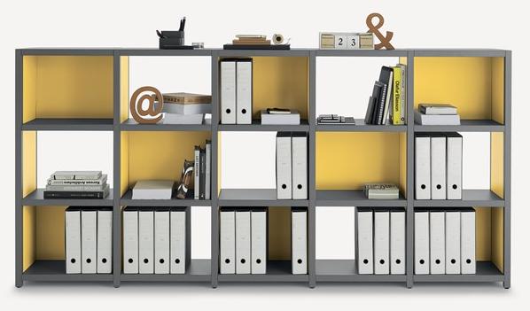 Fantin Модульный открытый книжный шкаф из металла Frame sun-id-1399913 - Вид №9