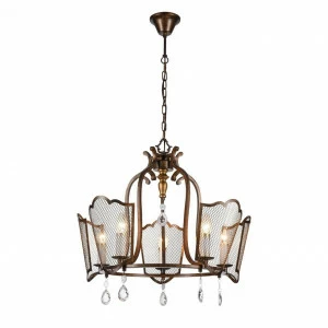 Подвесная люстра Favourite Venezia 2149-5P FAVOURITE ДИЗАЙНЕРСКИЕ, VENEZIA 137823 Коричневый