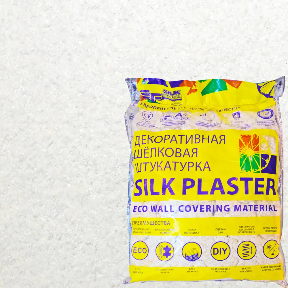 Жидкие обои Silk Plaster Эко Лайн 751 0.8 кг цвет белый STLM-2131359
