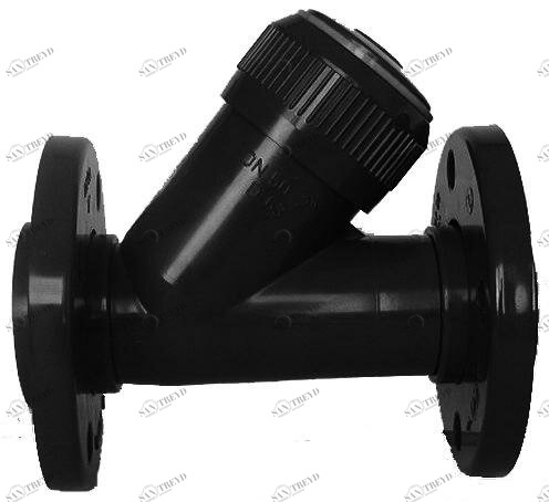 SANIT 293116210 Обратный клапан, PVC-U, свободный фланец 