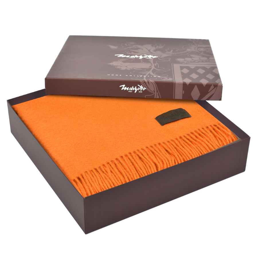 Плед шерстяной Dalia, 130х180 см, оранжевый MARZOTTO DALIA7654 - Вид №2