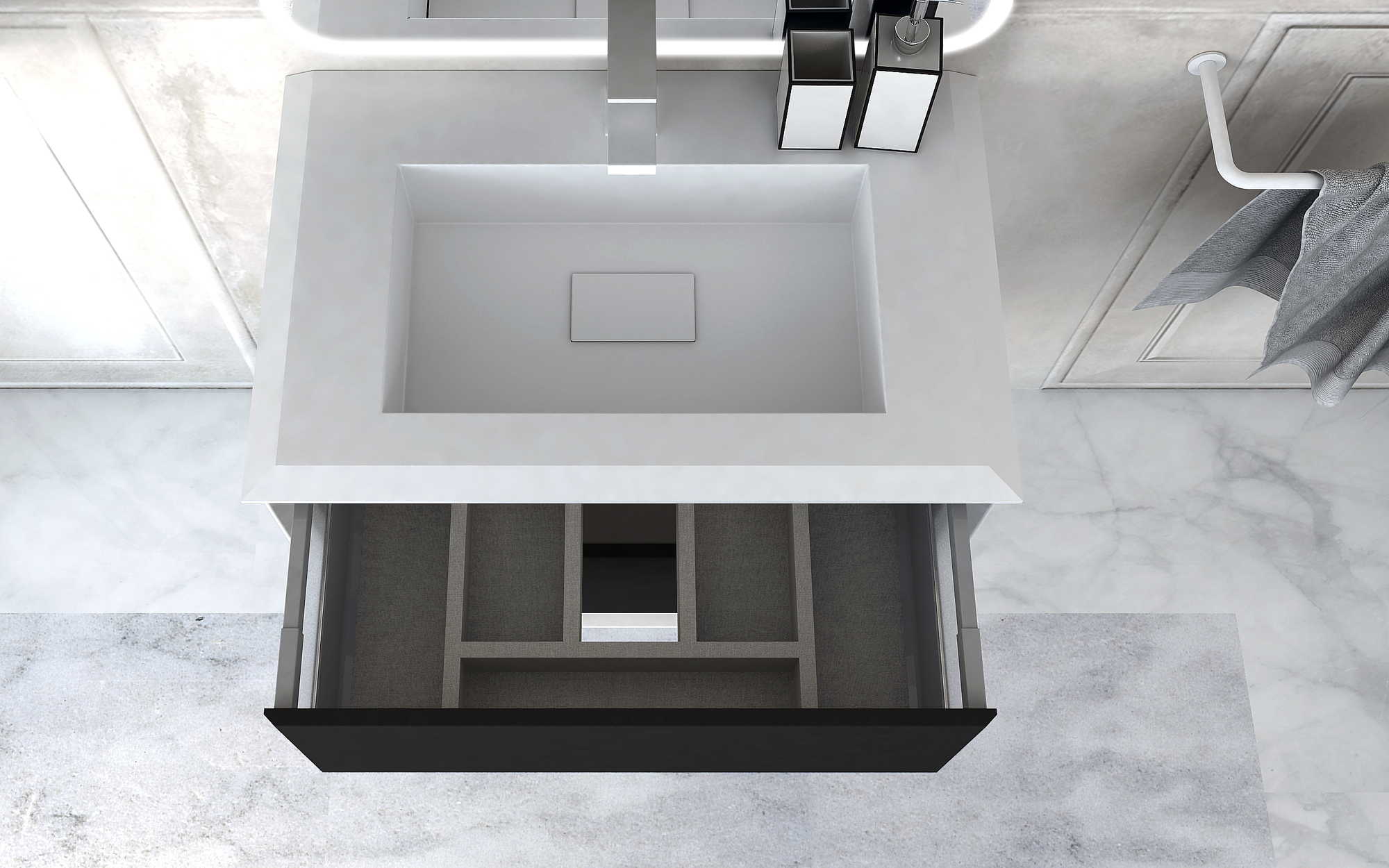 Мебель для ванной CEZARES BELLAGIO 70 Grafite - Вид №3