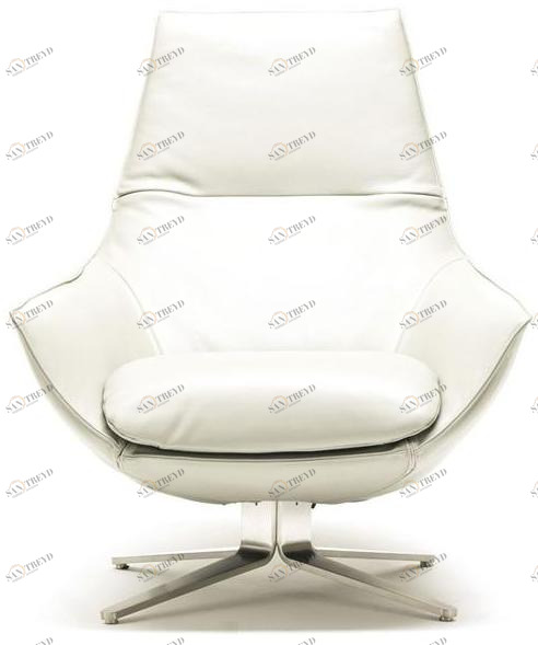 MisuraEmme Поворотное кожаное кресло с 4-мя спицами Atelier sun-id-1503610