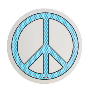 Зеркало настенное круглое 70 см голубое Peace SELETTI ДИЗАЙНЕРСКИЕ 00-3882996 Голубой