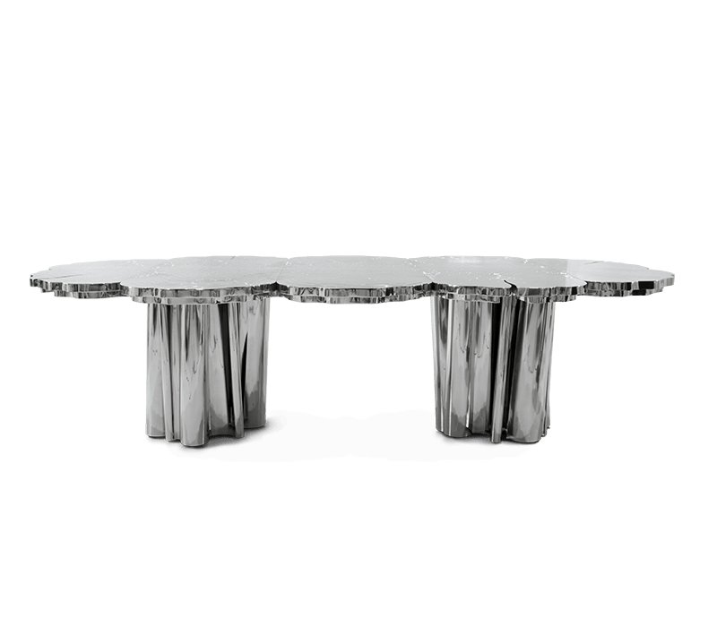 0-158 Обеденный стол Fortuna из нержавеющей стали Boca Do Lobo 